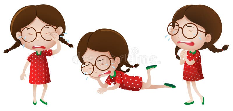 crying girl little tears ελεύθερη απεικόνιση δικαιώματος crying girl little tears ελεύθερη απεικόνιση δικαιώματος
