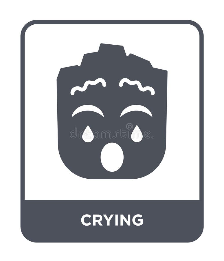 crying icon in trendy design style. crying icon isolated on white background. crying vector icon simple and modern flat symbol for vector illustration crying icon in trendy design style. crying icon isolated on white background. crying vector icon simple and modern flat symbol for vector illustration