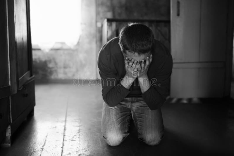 Crying man stock photo. Image of model, loneliness, attractive 40282352