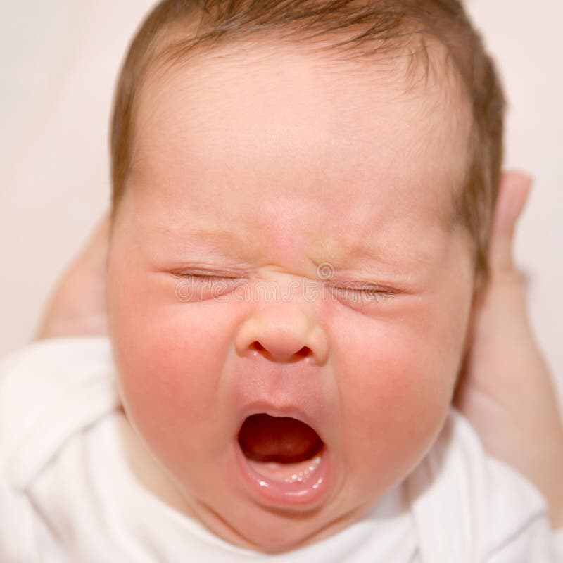 Crying newborn stock photos Crying newborn stock photos