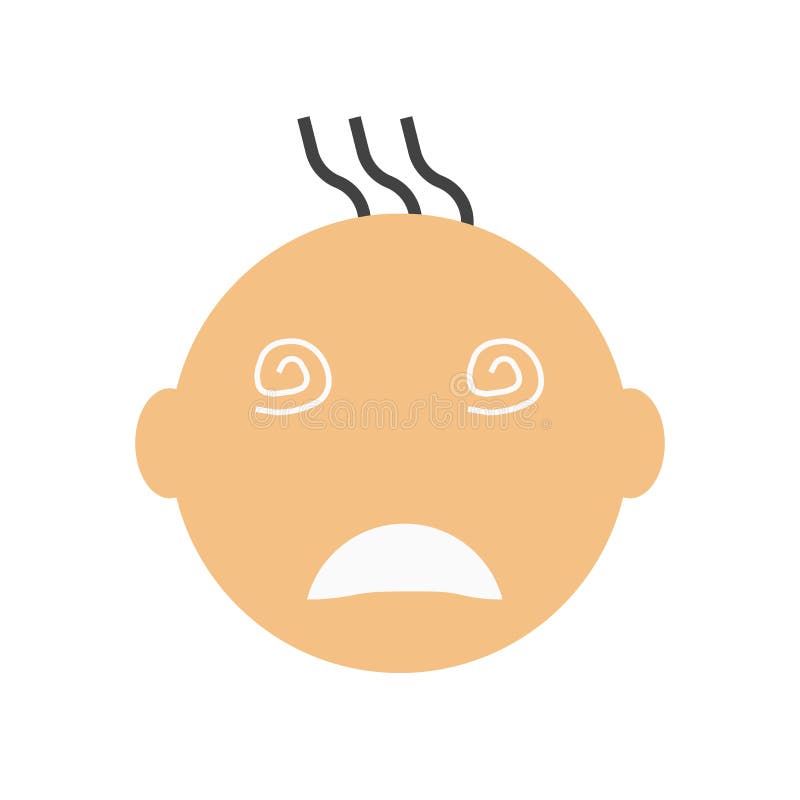 Crying smile icon vector sign and symbol isolated on white background, Crying smile logo concept vector illustration