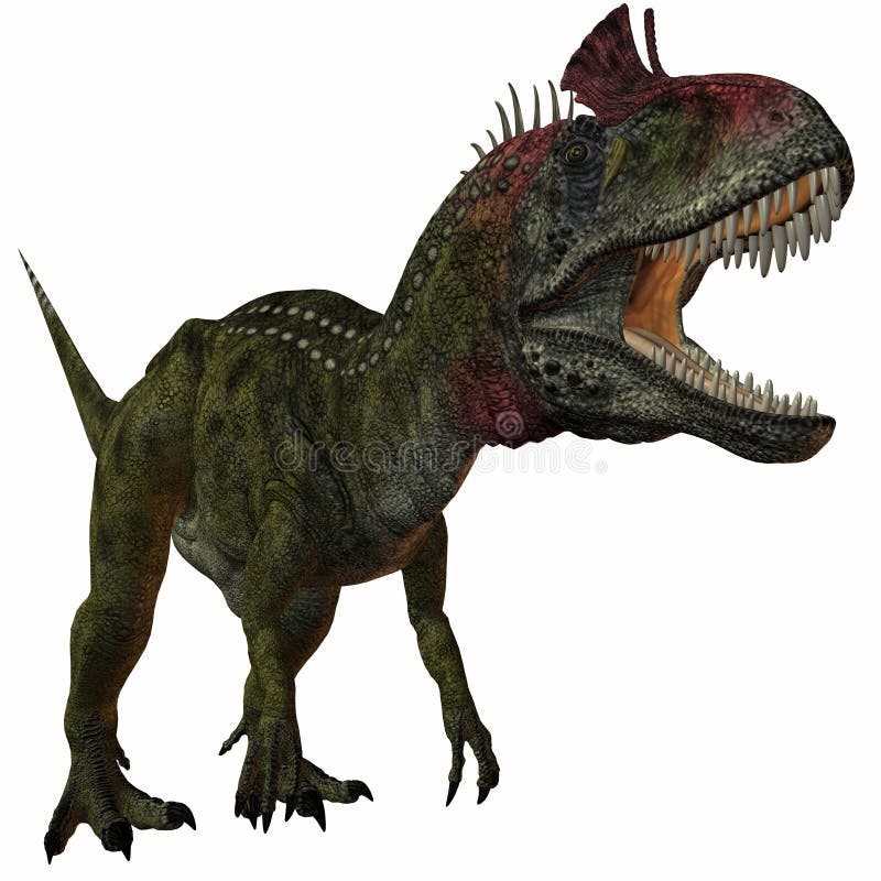 Cryolophosaurus illustrazione vettoriale Cryolophosaurus illustrazione vettoriale