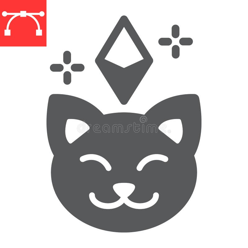 Crypto Kitty Vector Mesh 2D Model and Triangle Mosaic Icon Stock Vector