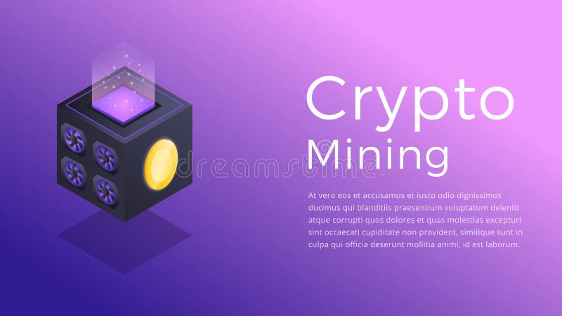 crypto mining concept