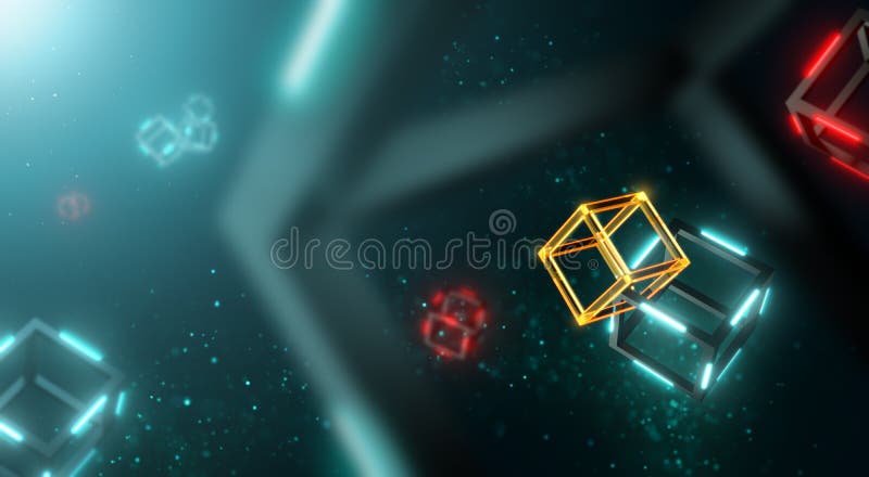 Cryptocurrency, Blockchain technologia royalty ilustracja