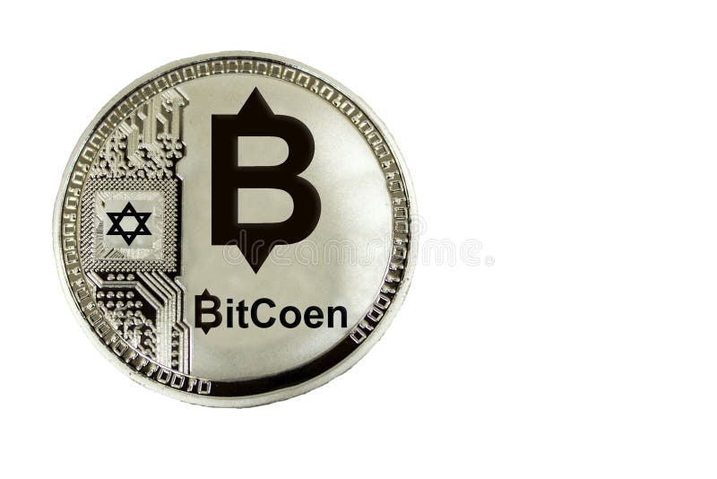 Cryptocurrency da moeda de Israel Bicoen imagem de stock Cryptocurrency da moeda de Israel Bicoen imagem de stock