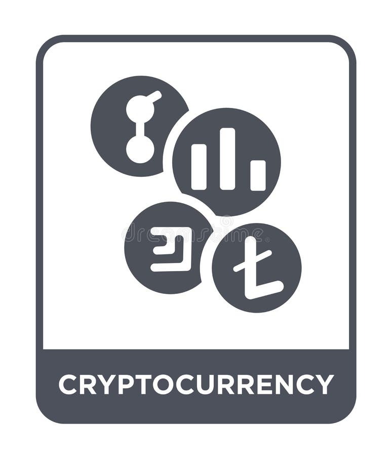 Cryptocurrency Icon In Trendy Design Style. Cryptocurrency ...