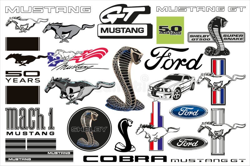 Ford Logo Mustang Stock Illustrations – 192 Ford Logo Mustang