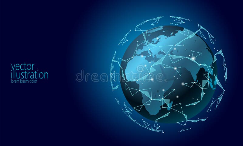 Cryptocurrency internazionale globale del blockchain di scambio di informazioni del collegamento Tecnologia futura bassa dello sp