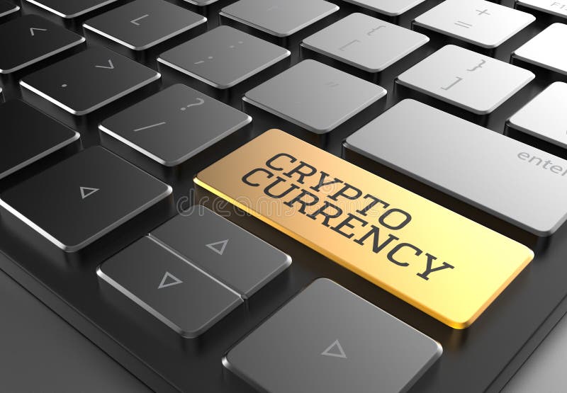 Download Cryptocurrency-Knopf Auf Schwarzer Moderner Tastatur Veranschaulichung 3D Stock Abbildung - Illustration von investition, darstellen: 106804163