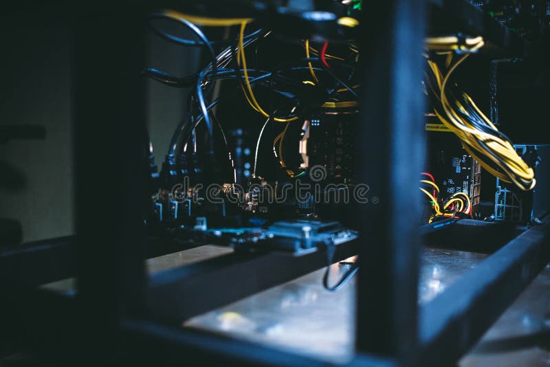 Cryptocurrency Mining. Ebusiness. Closeup. Stock Photo Image of crypto, background 106408530