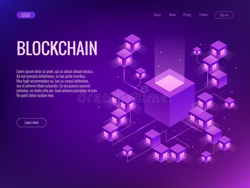 Cryptocurrency und blockchain Konzept Bauernhof für Bergbaubitcoins lizenzfreie abbildung