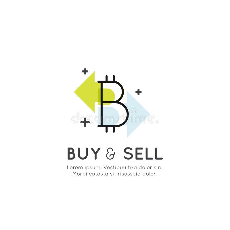 Cryptocurrency как альтернативные валюта цифров, рост Bitcoin и тарифы, покупая и продавая концепцию иллюстрация вектора
