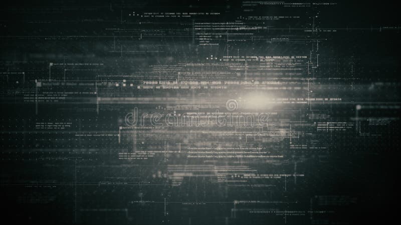 Cryptographic Matrix Blockchain Data Simulation royalty free stock photo