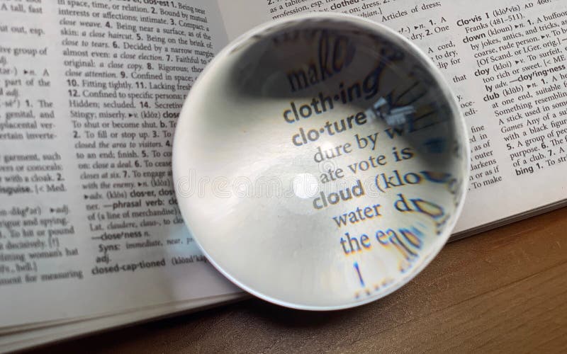 Crystal Ball on the Dictionary Stock Photo Image of phrase, english