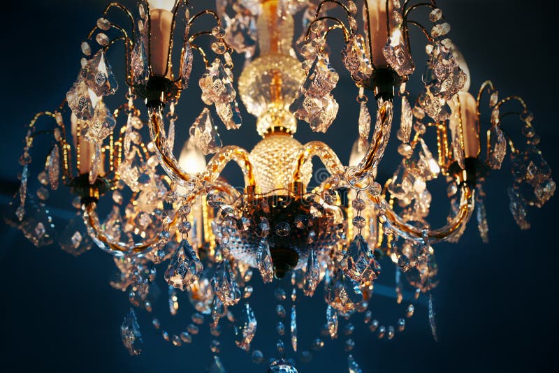 Crystal chandelier royalty free stock images