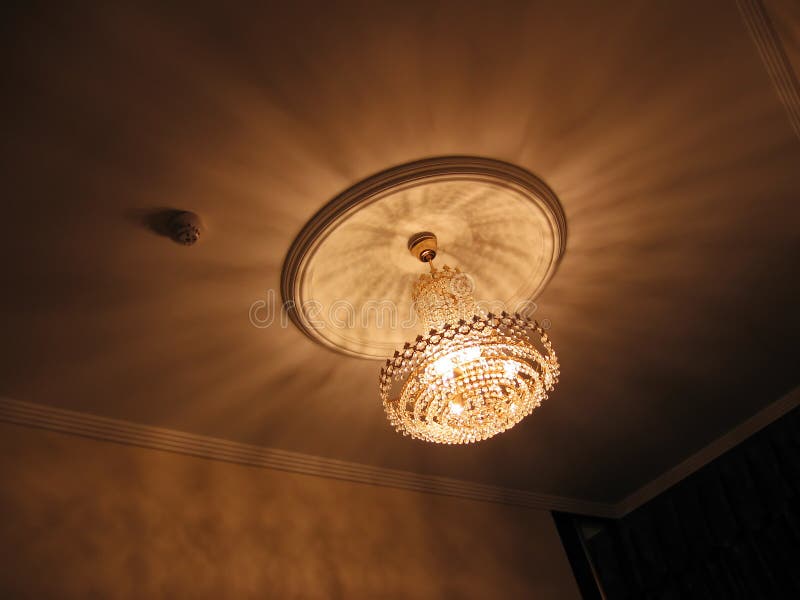 Crystal Chandelier stock image