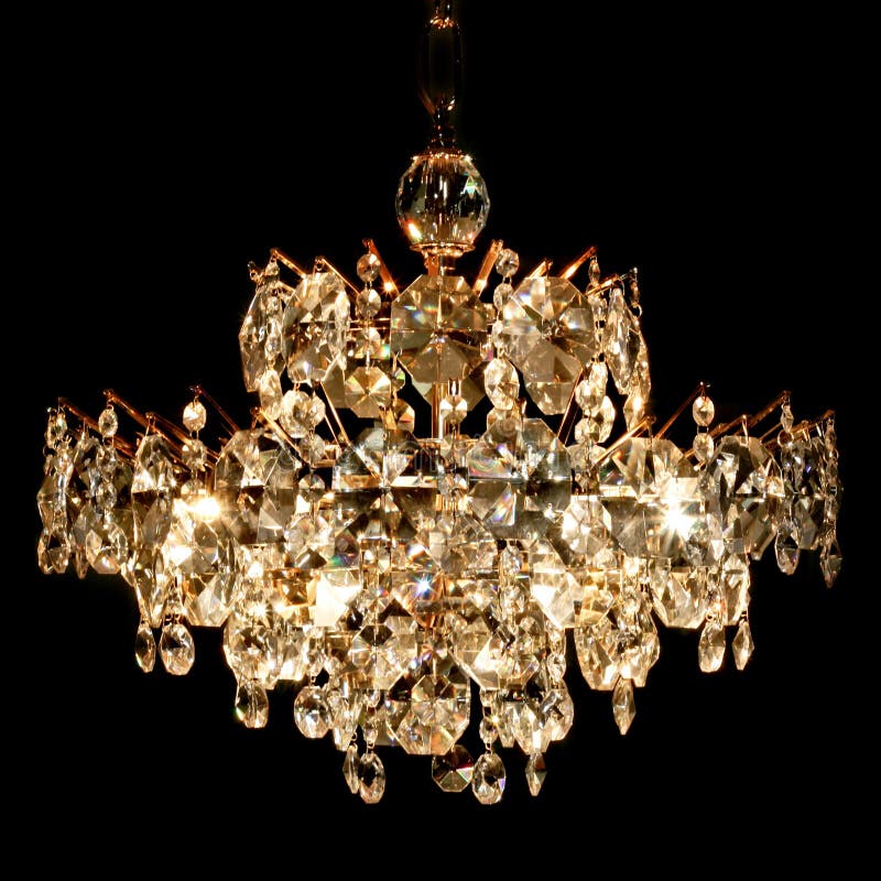 Crystal chandelier royalty free stock images