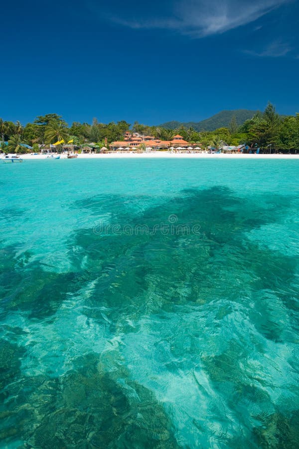 Download Crystal Clear Sea Resort Island Paradise Vertical Stock Photo - Image of getaway, lipe: 17364372