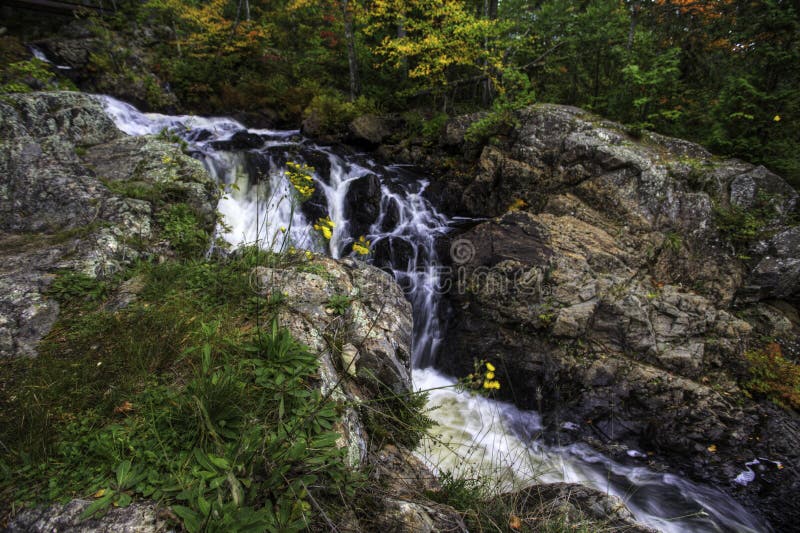 Crystal Falls in Ontario in Fall Stock Photo Image of destination, rock 208624794