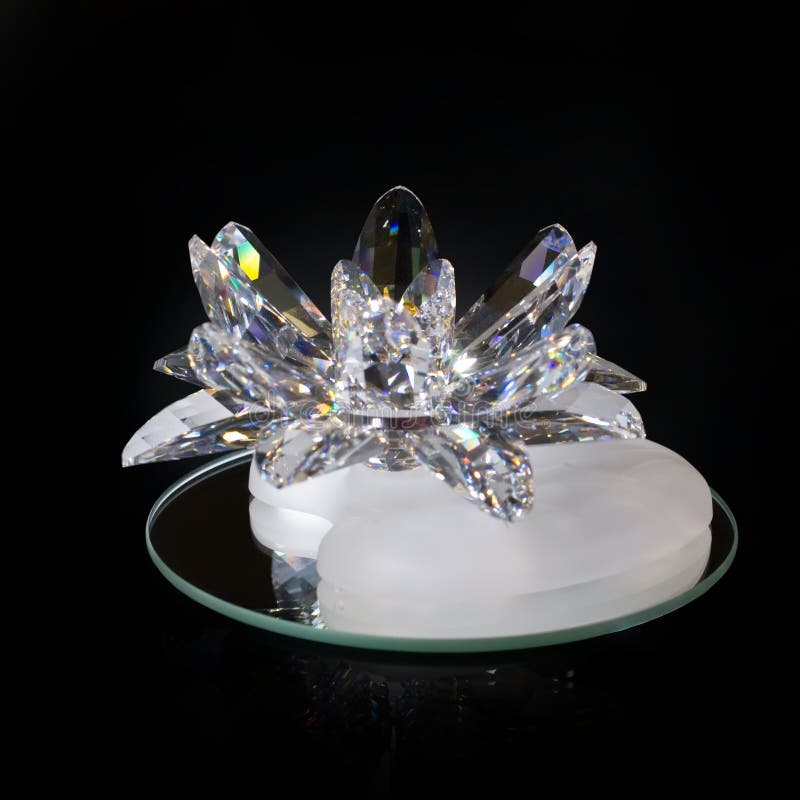 Crystal flower stock photo. Image of skill, fashion, precious 7623894