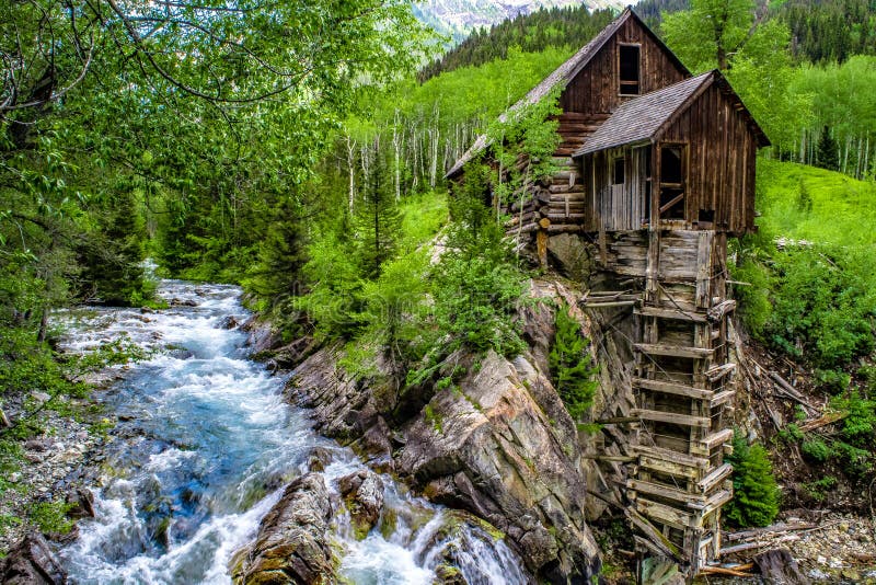 Crystal Mill in Marble, Colorado Stock Image - Image of mountains ...