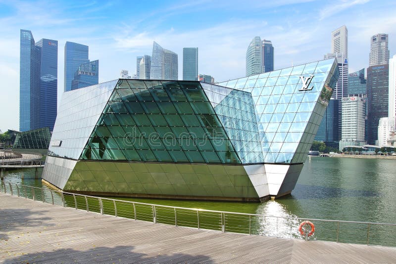 “Crystal Pavilion” Louis Vuitton, Singapore. Editorial Stock Photo - Image of island, asia: 38757858