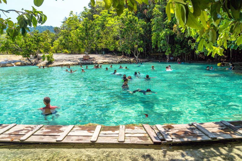 Crystal Pool and Crystal Lagoon KRABI royalty free stock images Crystal Pool and Crystal Lagoon KRABI royalty free stock images