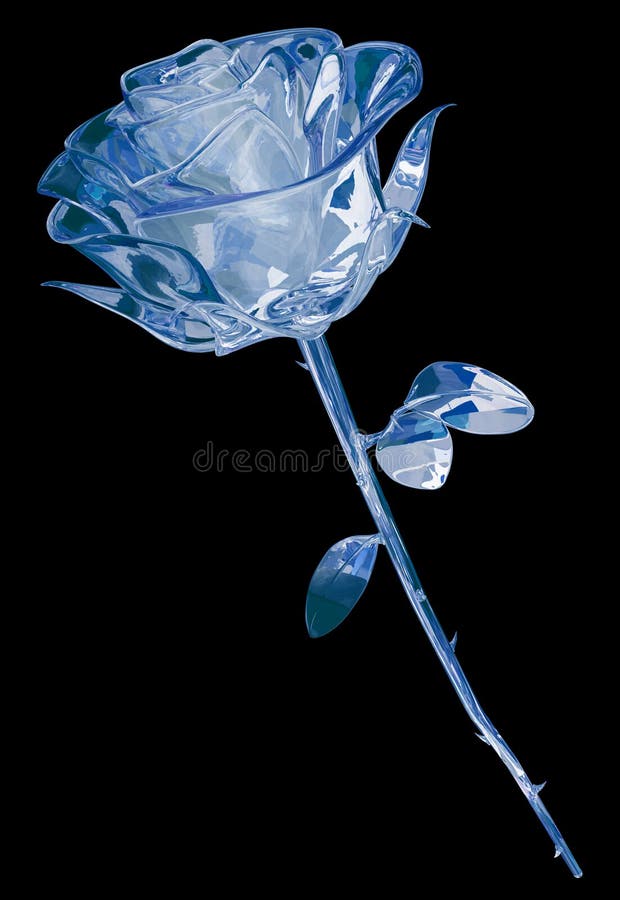 Crystal Rose stock illustration. Illustration of delicate - 89260740