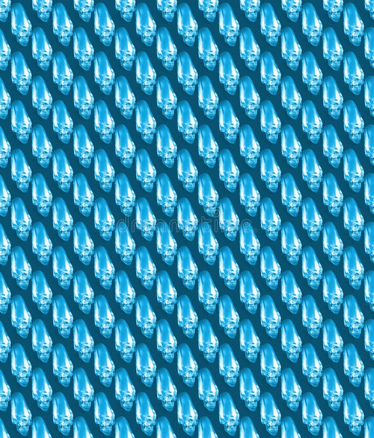 Crystal skull seamless royalty free stock photos