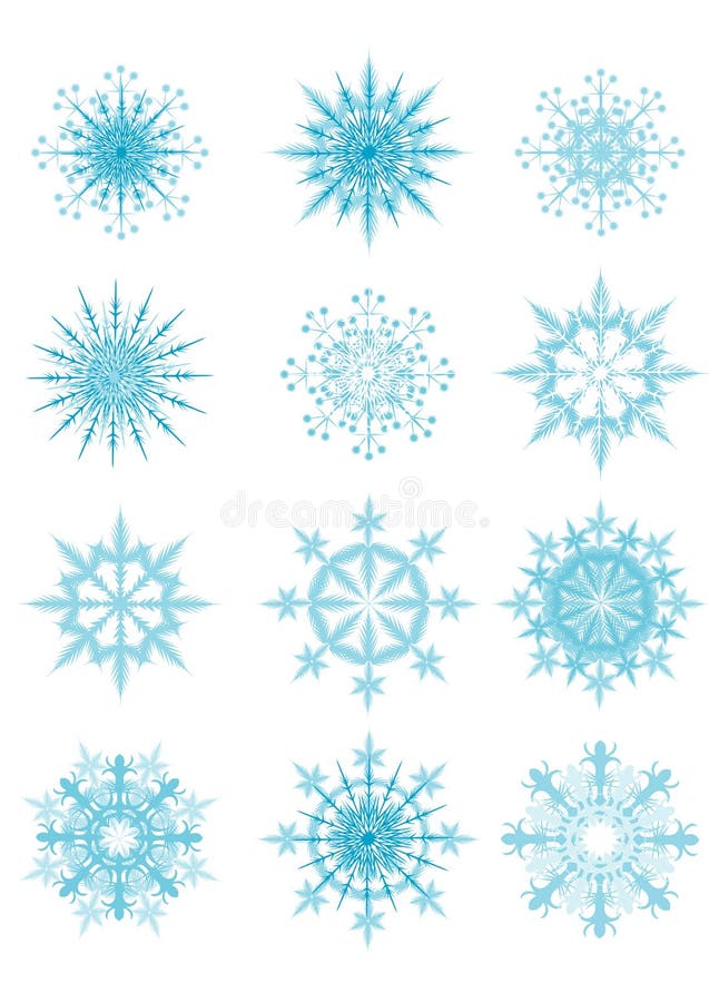 Crystal snowflakes