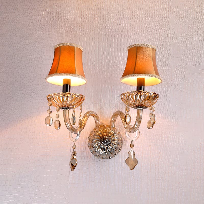 Crystal Wall Lighting Wall Lamp Stock Photo Image of clean