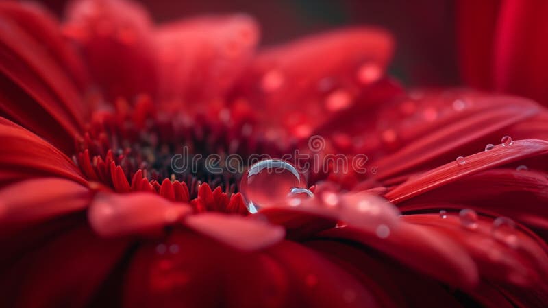 Crystal water drop on flower petals, light colors royalty free stock images