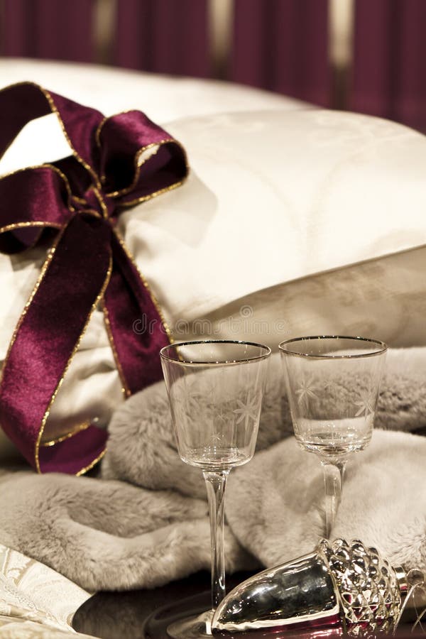 Crystal Wine Glasses royalty free stock photography