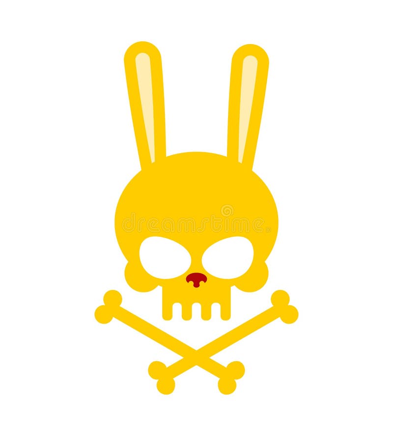 Crâne mignon de lapin avec des os Bon, lièvres de squelette de Honey Head Lo illustration de vecteur Crâne mignon de lapin avec des os Bon, lièvres de squelette de Honey Head Lo illustration de vecteur
