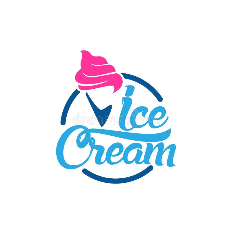 Crème glacée créative Logo Vector Art Logo illustration stock Crème glacée créative Logo Vector Art Logo illustration stock
