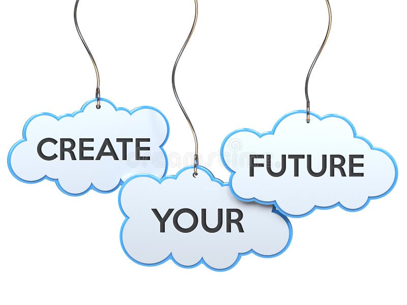 Créez votre avenir sur la bannière de nuage