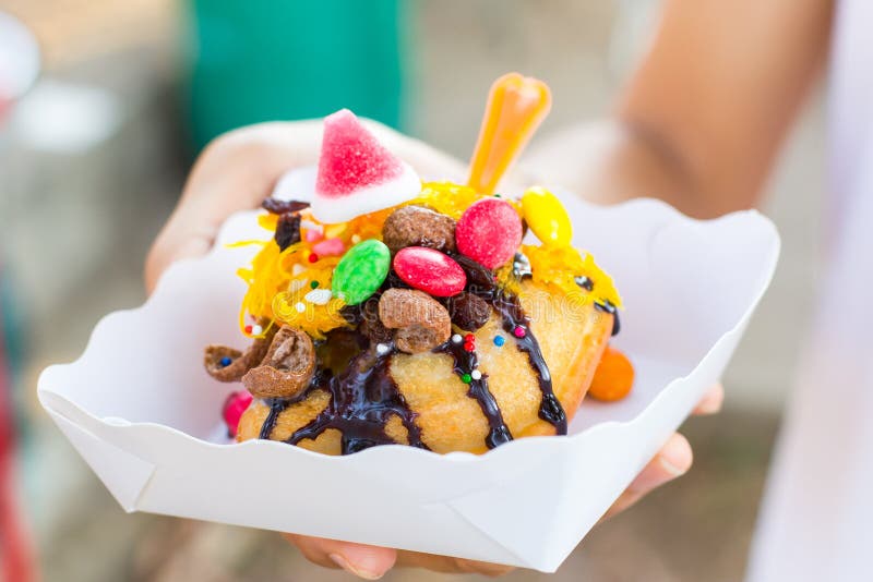 Glace frite image libre de droits