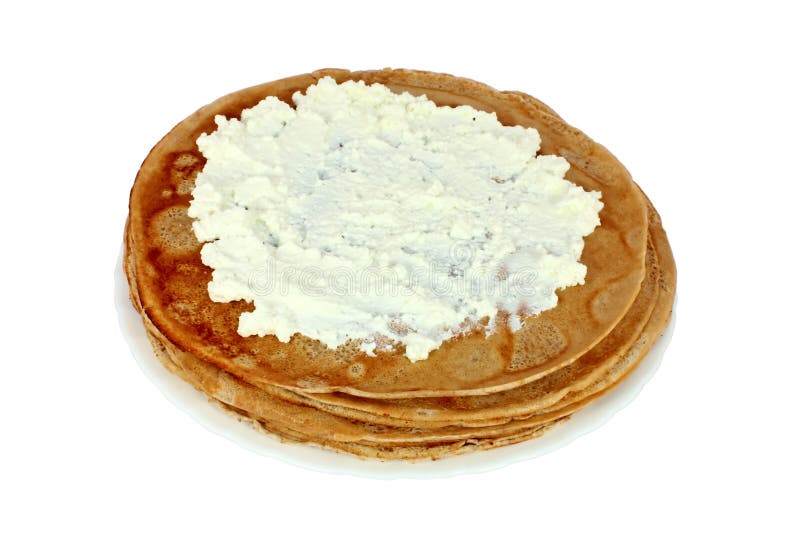Crêpe salée avec du fromage photographie stock libre de droits Crêpe salée avec du fromage photographie stock libre de droits