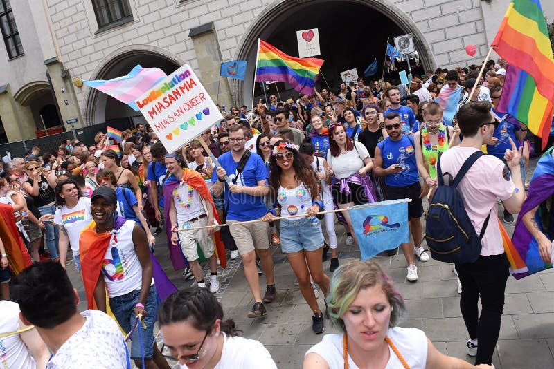 Munich, Germany. 15th July, 2017. Pride car. Today the Pride (Christopher  Street Day) took place in Munich. Several political and queer groups such  as some corporations organized it and participated. Credit: Alexander