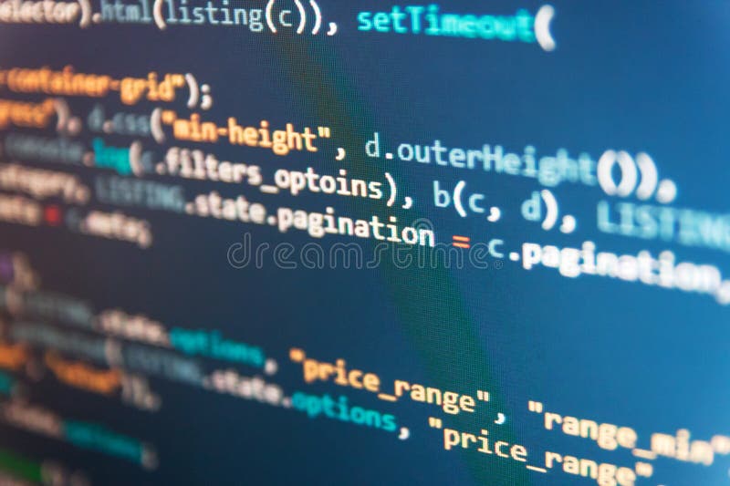 Css3 code on a colorful background, Programmer typing new lines of HTML code, Software development creating projects, Abstract software process. Source code script stock images, royalty-free photos and pictures