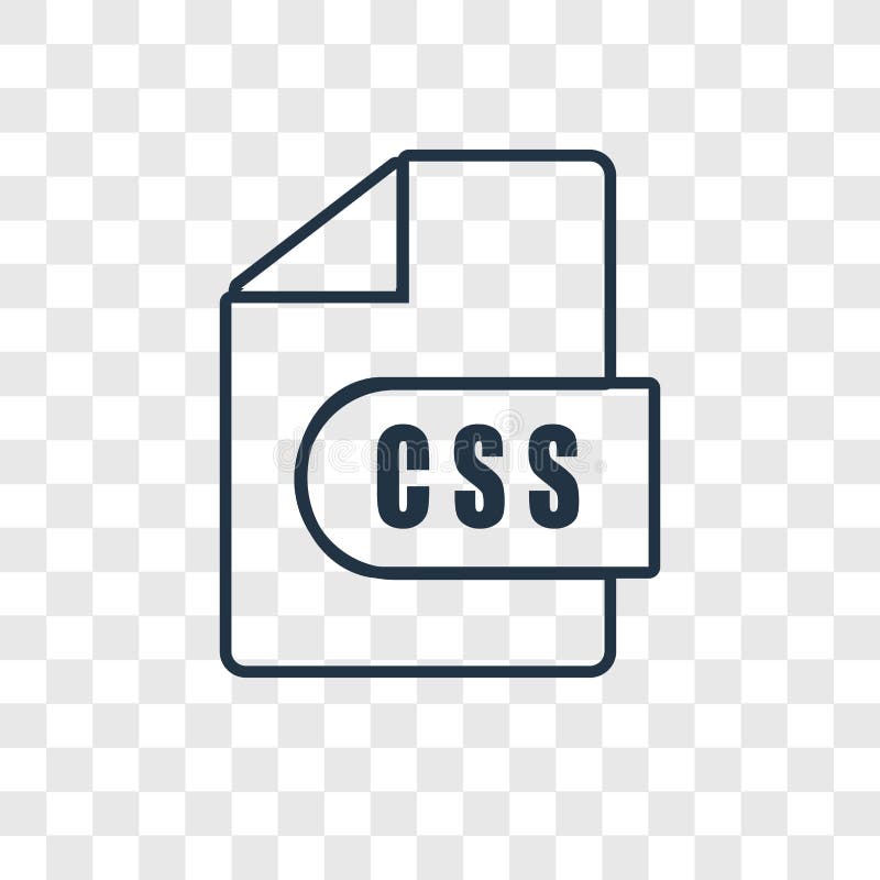 Download Css Vector Icon Isolated On Transparent Background, Linear ...