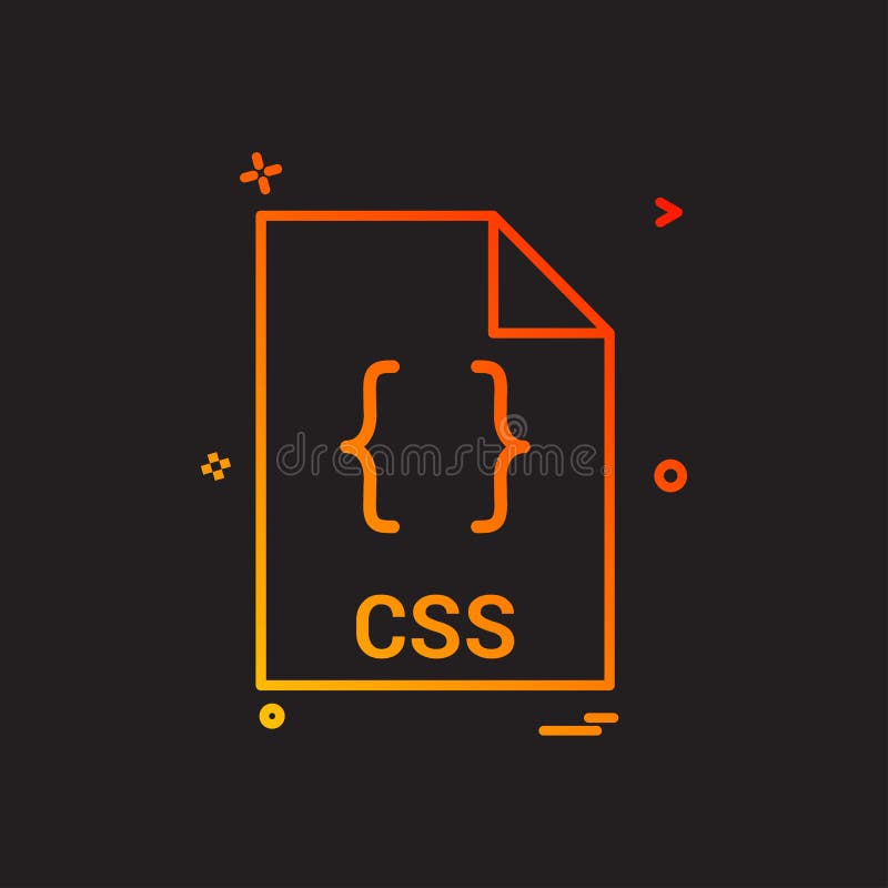 Css File File Extension File Format Icon Vector Design Editorial Stock ...