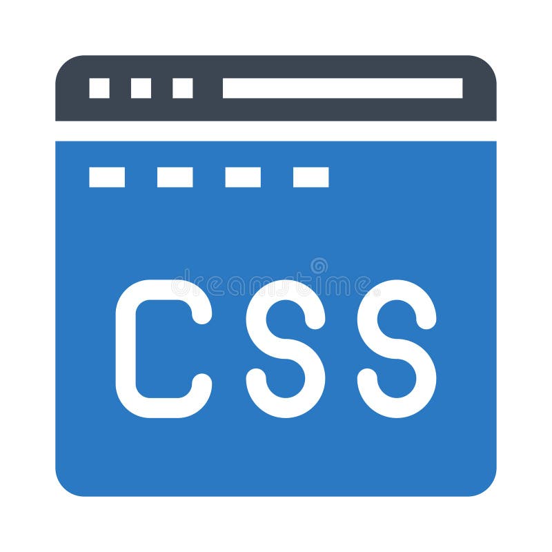 CSS glyphs double color icon vector illustration CSS glyphs double color icon vector illustration