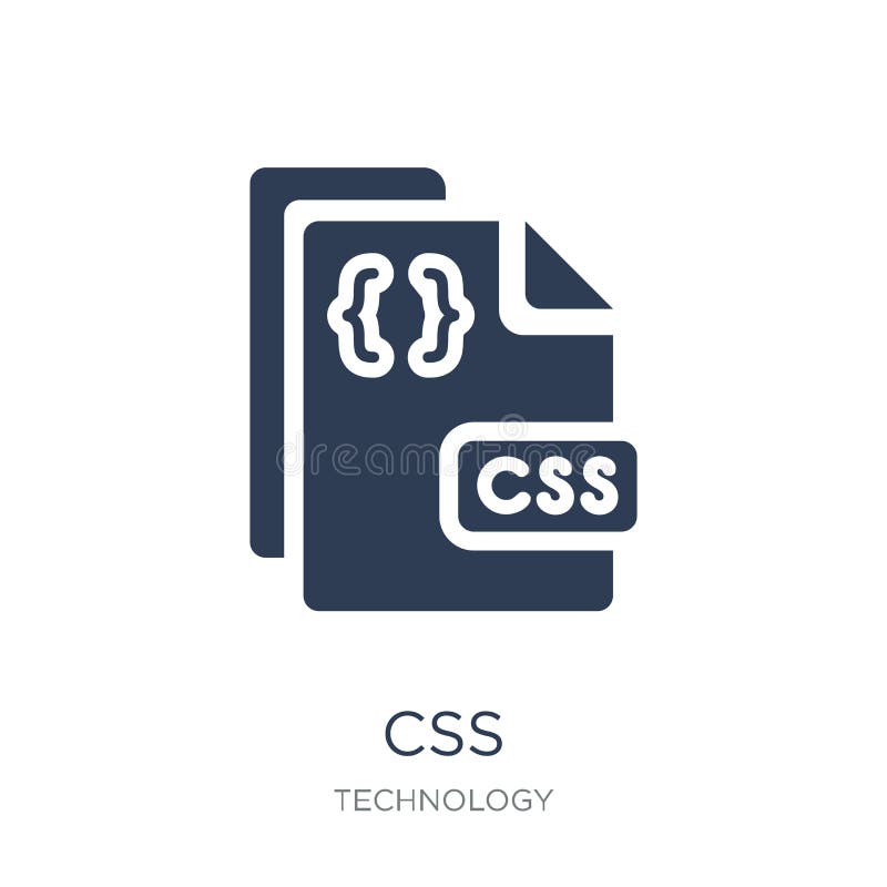 Css ikona Modna płaska wektoru CSS ikona na białym tle od T ilustracja wektor Css ikona Modna płaska wektoru CSS ikona na białym tle od T ilustracja wektor