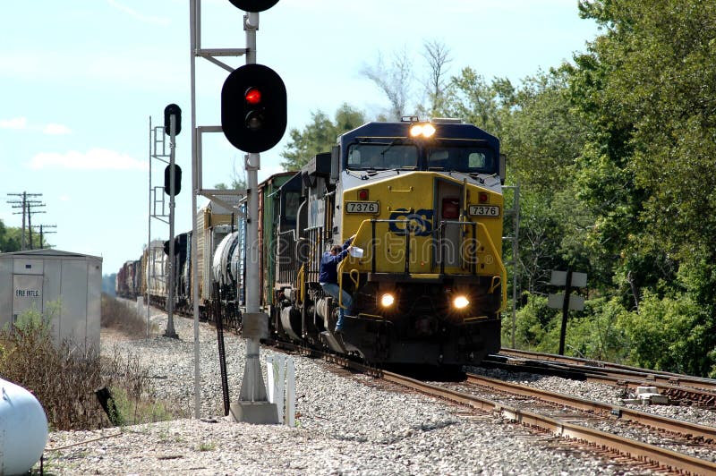 CSX Freight Train editorial stock photo. Image of shipping 22070253