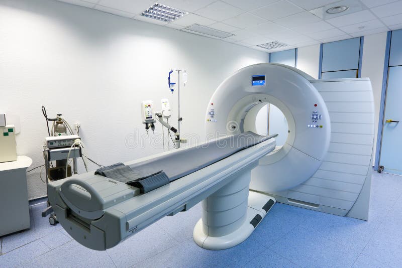 CT (Computed tomography) scanner in hospital laboratory. Contrast enhanced stock images, royalty-free photos and pictures