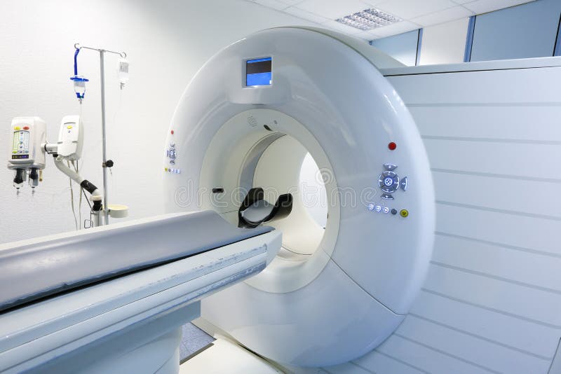 CT (Computed tomography) scanner in hospital laboratory. Contrast enhanced stock images, royalty-free photos and pictures
