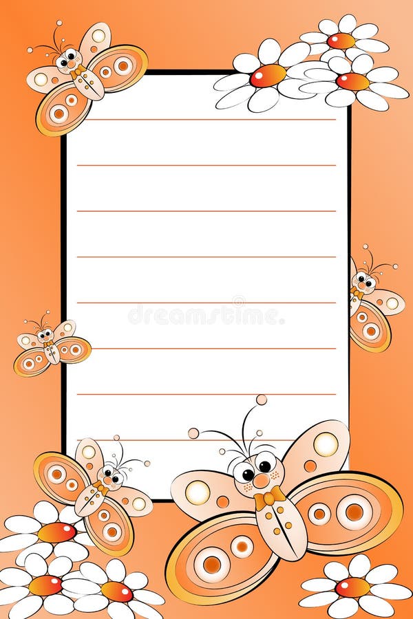 Cuaderno del cabrito con la paginación alineada en blanco libre illustration Cuaderno del cabrito con la paginación alineada en blanco libre illustration
