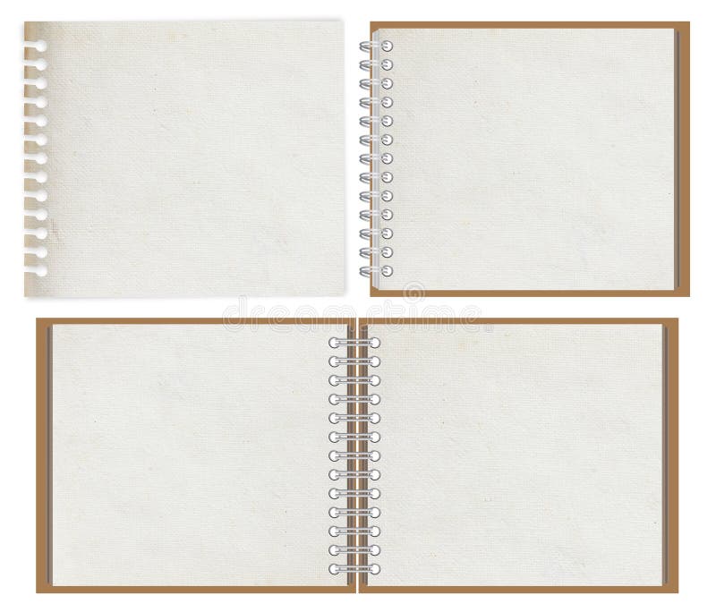 Cuaderno en blanco stock de ilustración